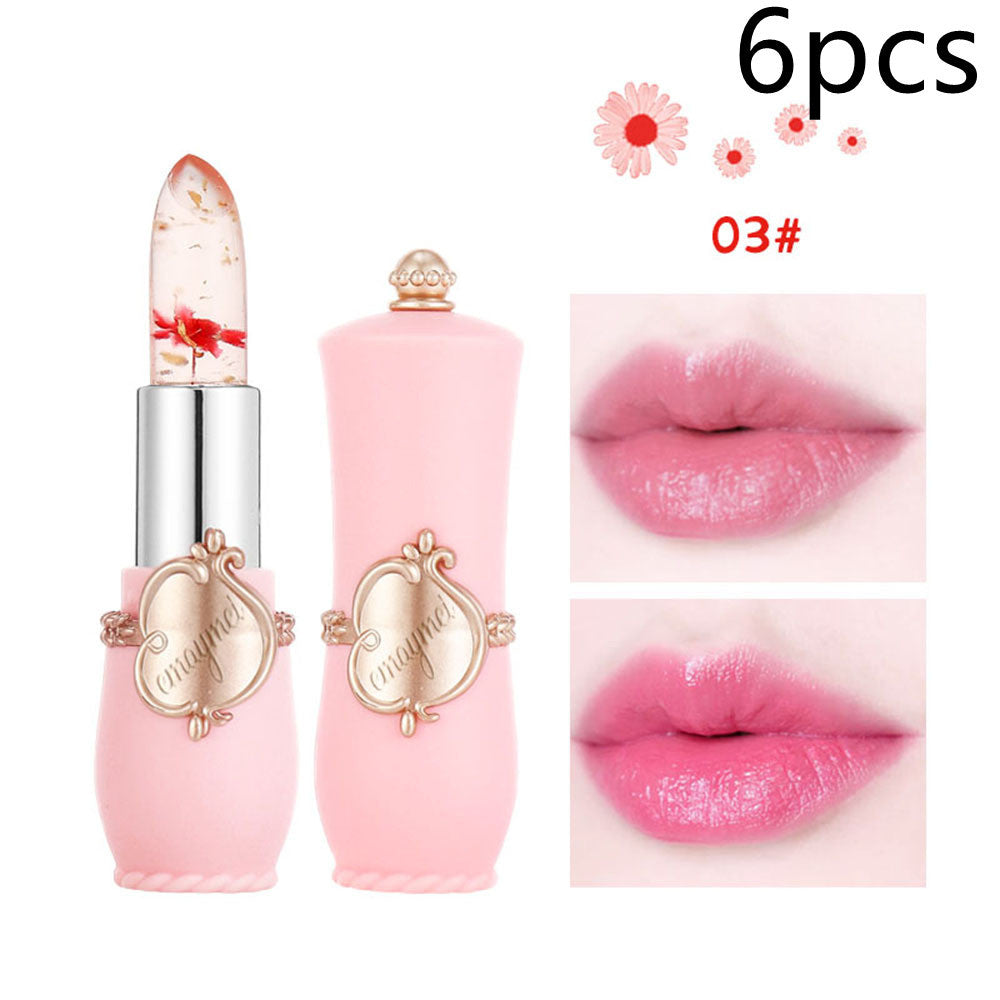 Maymei Moisturizing Lip Balm Dried Flower Color Changing Lipstick 03color 6PCS