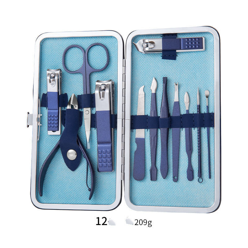 Professional Scissors Nail Clippers Set Ear Spoon Dead Skin Pliers Nail Cutting Pliers Pedicure Knife Nail Groove Trimmers 11 Style