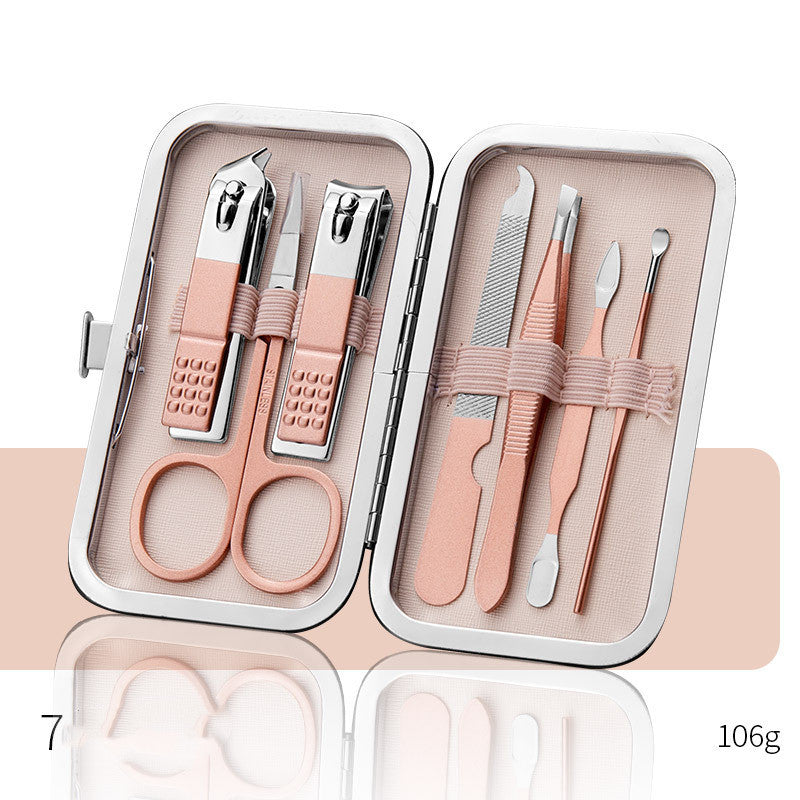 Professional Scissors Nail Clippers Set Ear Spoon Dead Skin Pliers Nail Cutting Pliers Pedicure Knife Nail Groove Trimmers 4 Style
