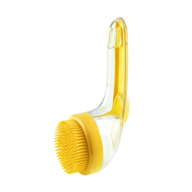 Dogs Cats Pets Brush Pet Bath Brush Cleaning Brushes Long Handle Shower Brush Pet Supplies Cat Dog Pet Grooming Comb For Pet Products Bath Brush Yellow ZY71