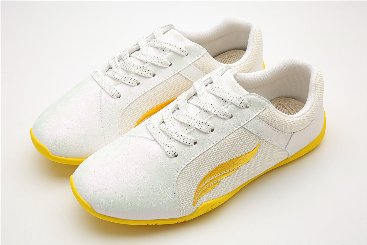 Martial Arts Training Shoes Super Light Breathable 3D Three-dimensional Soft White